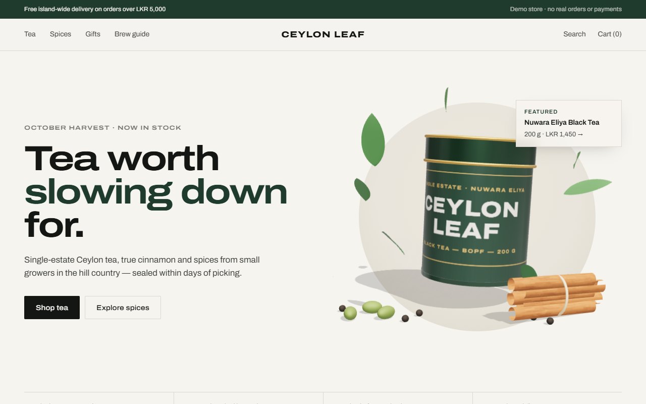 Ceylon Leaf screenshot